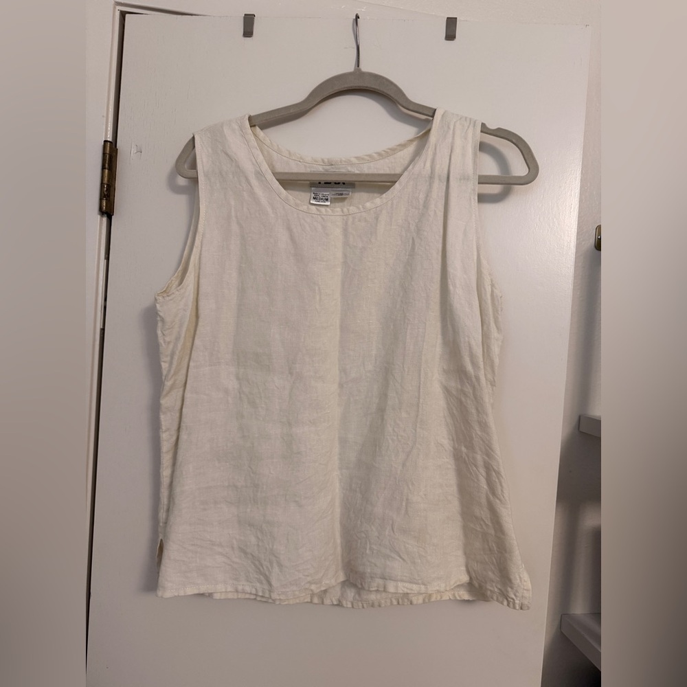FLAX 100% Linen Sleeveless Tank Top – Size M